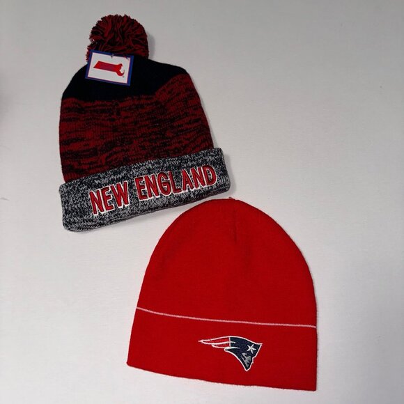 2 NEW NEW ENGLAND PATRIOTS HATS - Picture 1 of 2